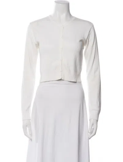 Pre-owned Agnès B. V-neck Sweater In Neutrals