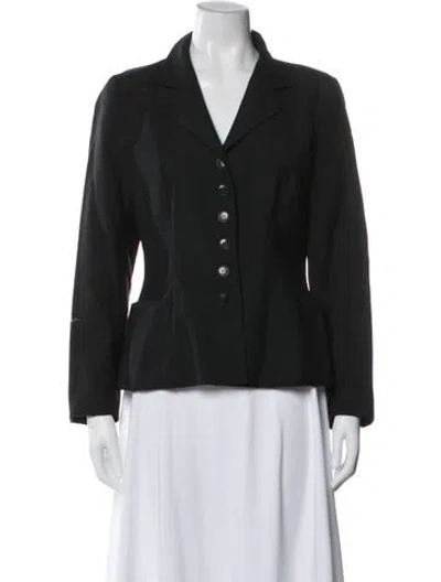 Pre-owned Agnès B. Wool Blazer In Black