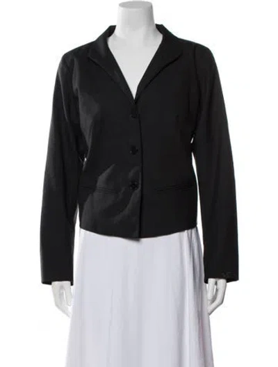 Pre-owned Agnès B. Wool Blazer In Black