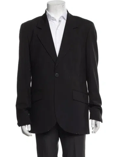 Pre-owned Agnès B. Wool Blazer In Black