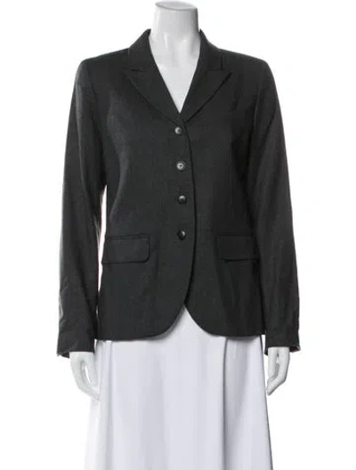Pre-owned Agnès B. Wool Blazer In Gray