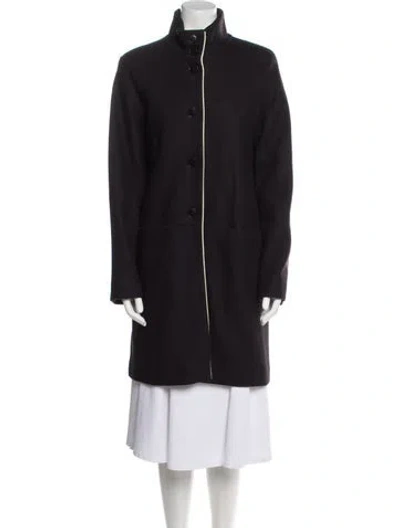 Pre-owned Agnès B. Wool Coat In Black