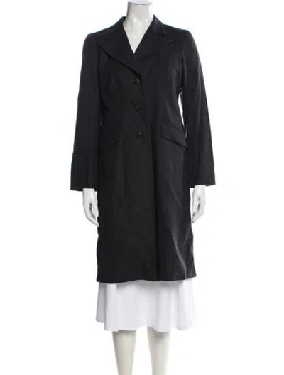 Pre-owned Agnès B. Wool Coat In Black