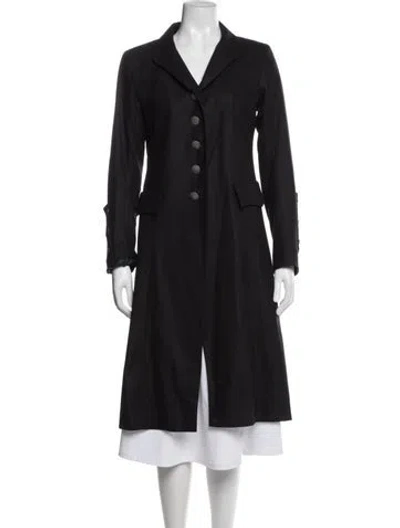 Pre-owned Agnès B. Wool Coat In Blue