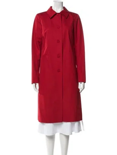 Pre-owned Agnès B. Wool Coat In Red