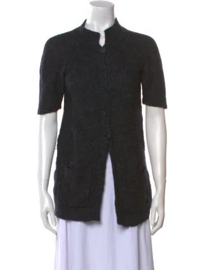 Pre-owned Agnès B. Wool Crew Neck Sweater In Gray