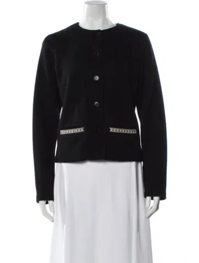 Pre-owned Agnès B. Wool Evening Jacket In Black