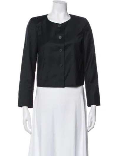 Pre-owned Agnès B. Wool Jacket In Black