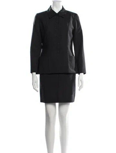 Pre-owned Agnès B. Wool Skirt Suit In Black