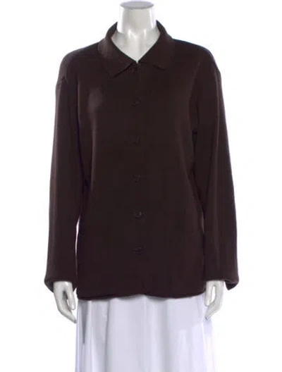 Pre-owned Agnès B. Wool Sweater In Brown