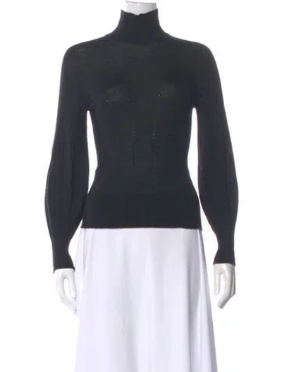 Pre-owned Agnès B. Wool Turtleneck Sweater In Gray