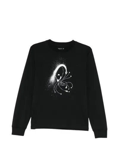 Agnès B. X Hiraku Suzuki Printed T-shirt In Black