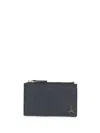Agnès B. Zip-pocket Leather Wallet In Blue