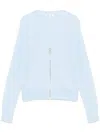 Agnès B. Zip-up Cardigan In Blue