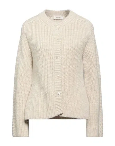 Agnona Woman Cardigan Light Grey Size L Cashmere, Metal