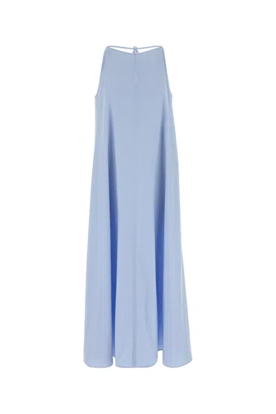 Agnona Light Blue Poplin Dress
