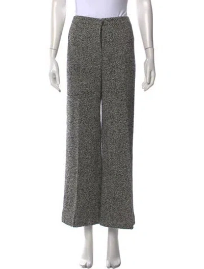 Pre-owned Agnona Alpaca Wide Leg Pants In Multi