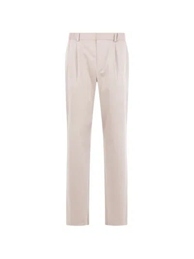 Agnona Belt-loops Tailored Trousers In Neutral
