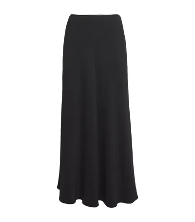 Agnona Bias Midi Skirt In Black