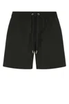 Agnona Black Polyester Swimming Shorts In Black