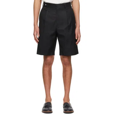 Agnona Black Tailored Bermuda Shorts In K09 Black