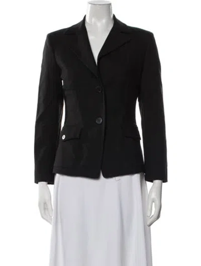 Pre-owned Agnona Blazer In Black