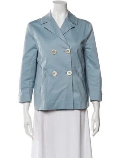 Pre-owned Agnona Blazer In Blue