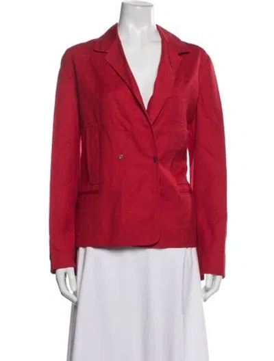 Pre-owned Agnona Blazer In Red
