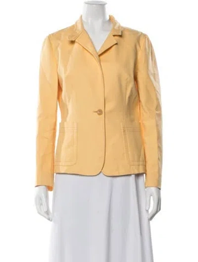 Pre-owned Agnona Blazer In Yellow