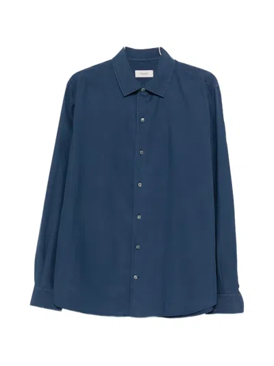 Agnona Buttoned Shirt In Blue