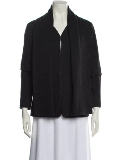 Pre-owned Agnona Cashmere Blazer In Black