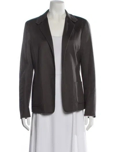 Pre-owned Agnona Cashmere Blazer In Brown