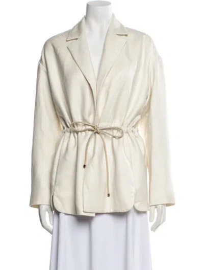Pre-owned Agnona Cashmere Blazer In Neutral