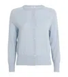 Agnona Cashmere Buttoned Cardigan In Blue