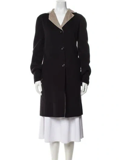 Pre-owned Agnona Cashmere Coat In Black