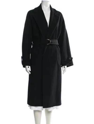 Pre-owned Agnona Cashmere Coat In Black