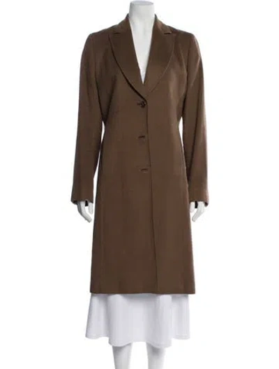 Pre-owned Agnona Cashmere Coat In Brown