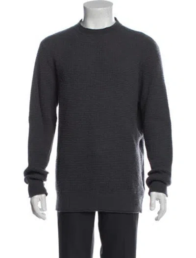 Pre-owned Agnona Cashmere Crew Neck Pullover In Grey