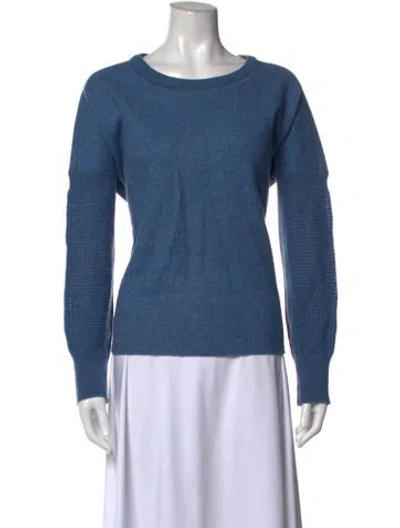 Pre-owned Agnona Cashmere Crew Neck Sweater In Blue