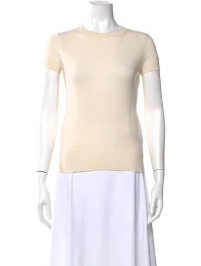 Pre-owned Agnona Cashmere Crew Neck Sweater In Neutral