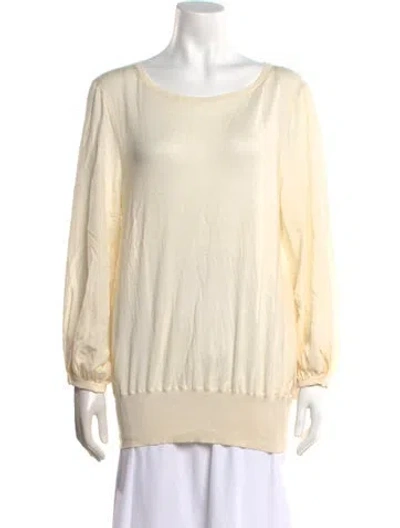 Pre-owned Agnona Cashmere Crew Neck Sweater In Neutral