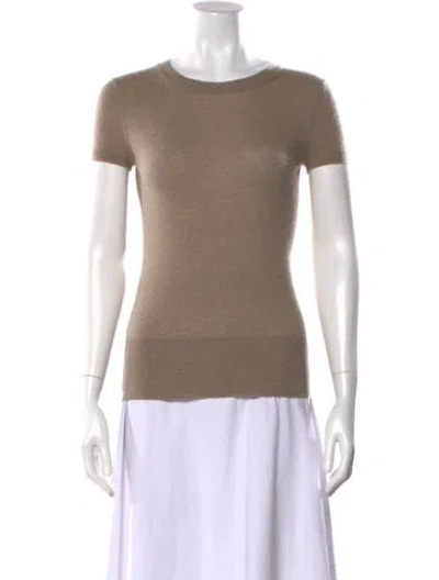 Pre-owned Agnona Cashmere Crew Neck Sweater In Neutral