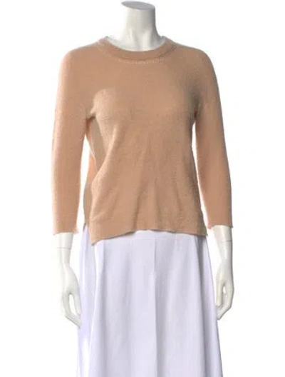 Pre-owned Agnona Cashmere Crew Neck Sweater In Neutrals