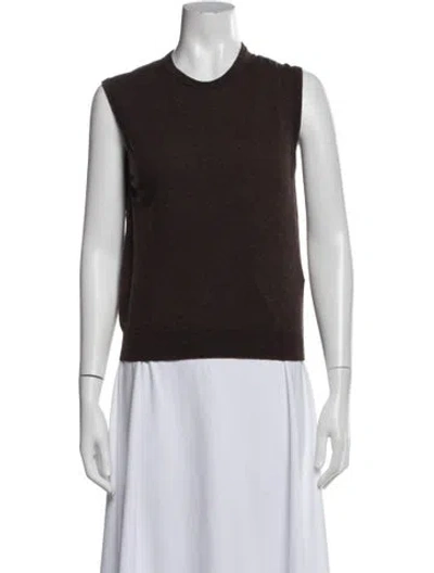 Pre-owned Agnona Cashmere Crew Neck Sweater In Pink