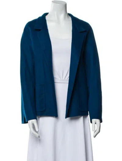 Pre-owned Agnona Cashmere Jacket In Blue