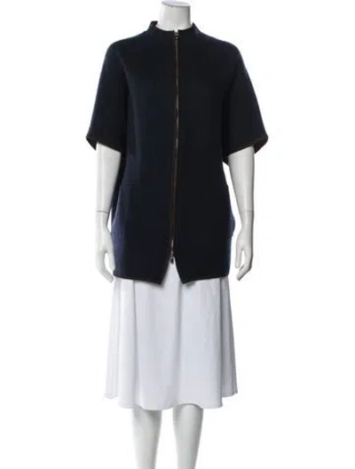Pre-owned Agnona Cashmere Jacket In Blue