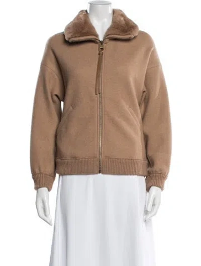 Pre-owned Agnona Cashmere Jacket In Brown