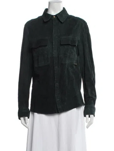Pre-owned Agnona Cashmere Jacket In Green
