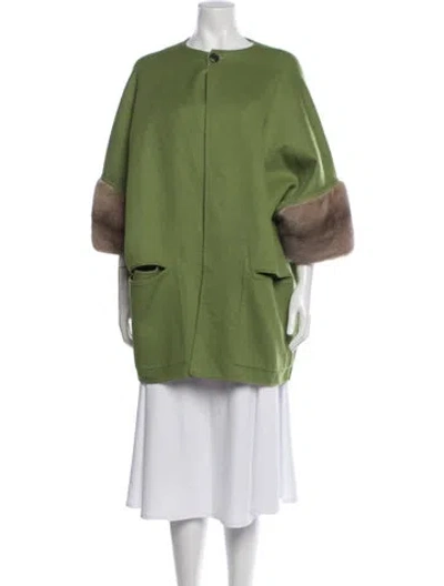 Pre-owned Agnona Cashmere Jacket In Green