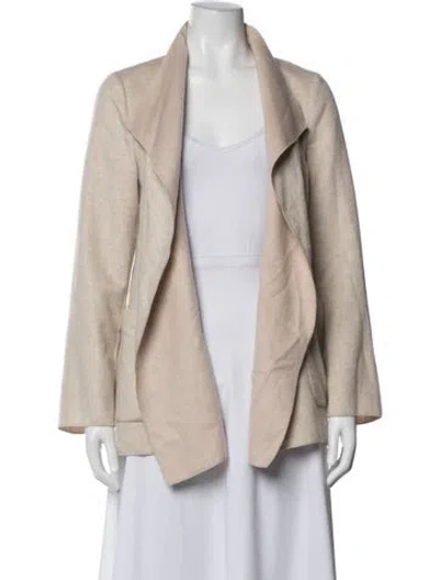 Pre-owned Agnona Cashmere Jacket In Neutral